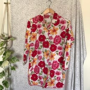 Tommy Hilfiger floral tunic button down